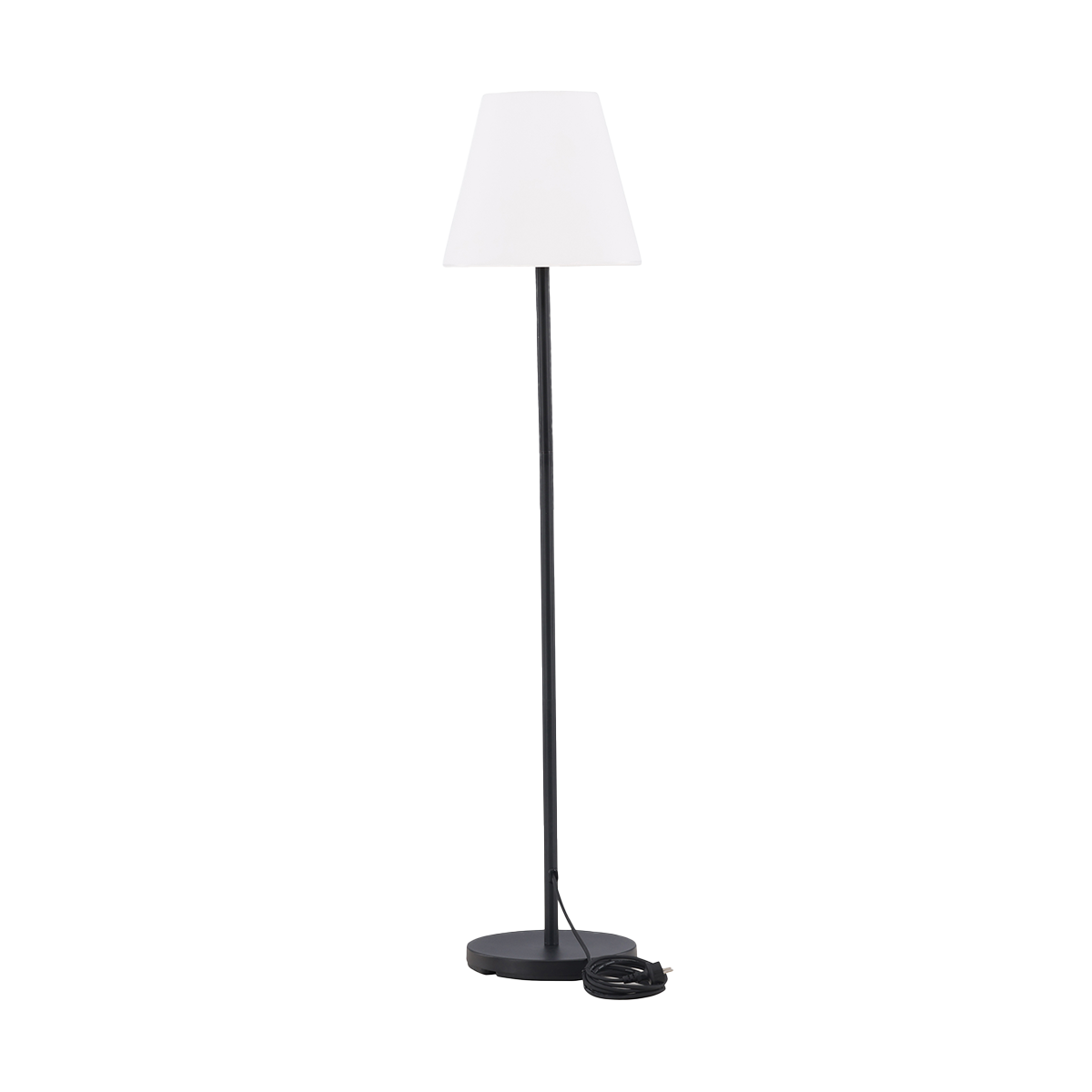 Nest outdoor Lien tuin vloerlamp wit met zwarte voet