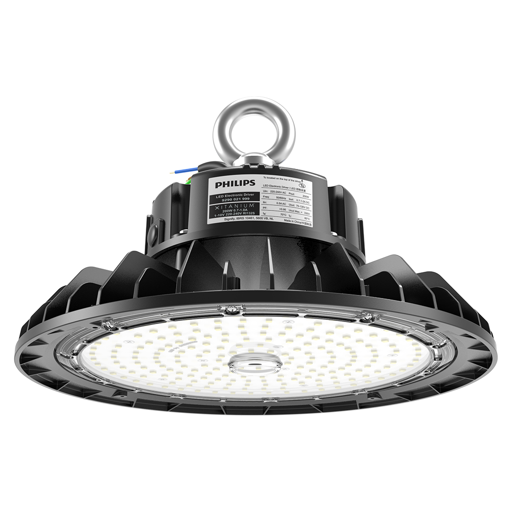HOFTRONIC™ Triton - LED High Bay - 200 Watt 35.000 Lumen - 175lm/W - Samsung LED's - 6500K Daglicht wit - IP65 Waterdicht - IK09 - 1-10V Dimbaar - met Philips Driver - Ra80