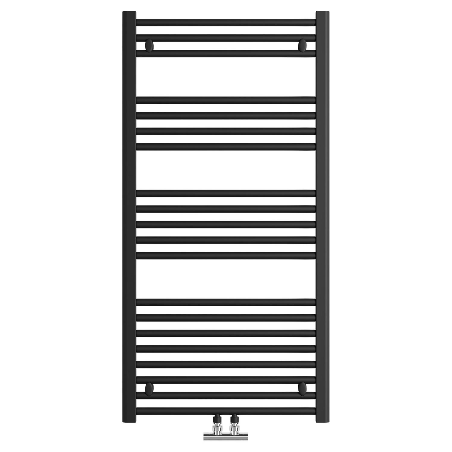 Sanivesk Design Radiator Lima Zwart 6-punt 119x60cm Ce