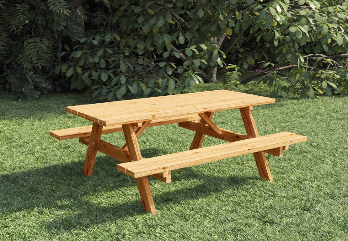 Tuindeco Picknicktafel basis vuren bruin geimpregneerd 180 cm  - 