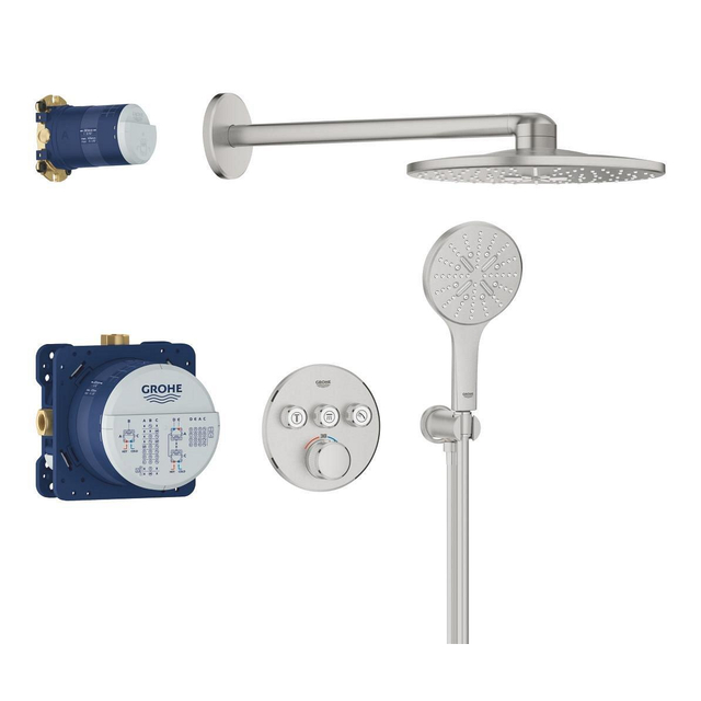 Grohe Grohtherm smartcontrol Perfect showerset compleet supersteel 34863dc0