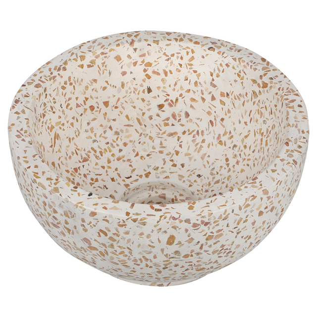 Differnz Boomer Waskom - 21x12cm - rond - Terazzo - Beige 36.102.31