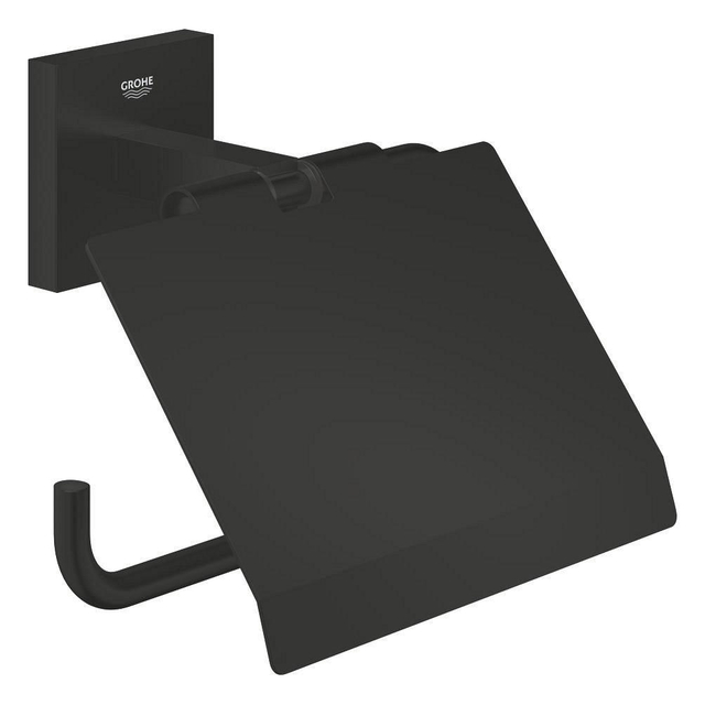 Grohe Start Cube QuickFix Toiletrolhouder - met klep - matte black 411022430