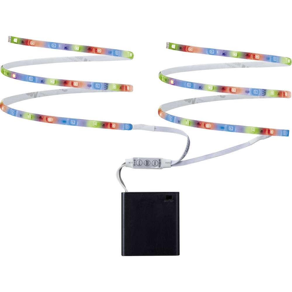 Paulmann 70700 LED-strip complete set Met batterijbox 6 V 800 mm RGB 1 stuk(s)
