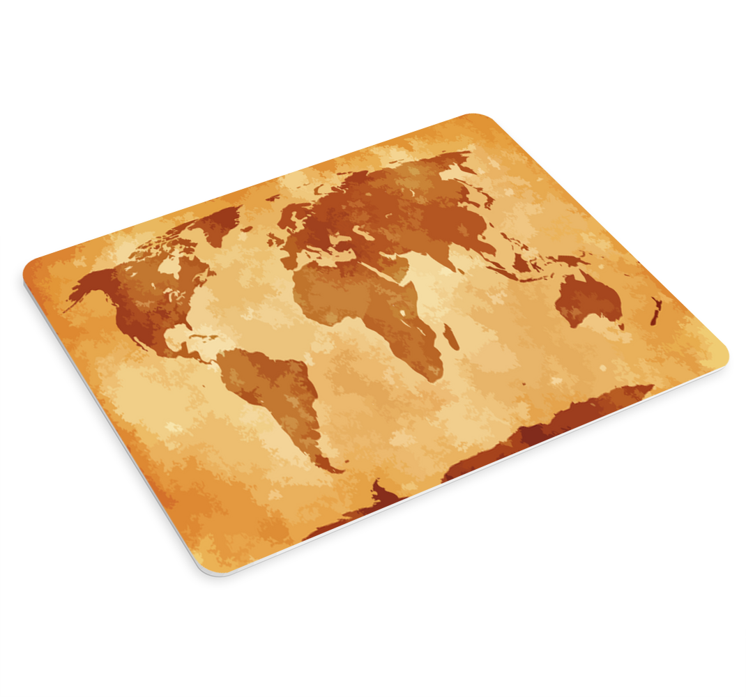 Tenstickers XXL muismat Oude wereldkaart