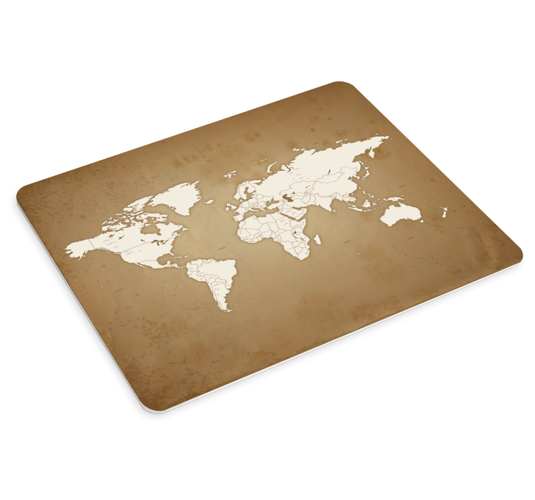 Tenstickers Wereldkaart muismat Vintage achtergrond