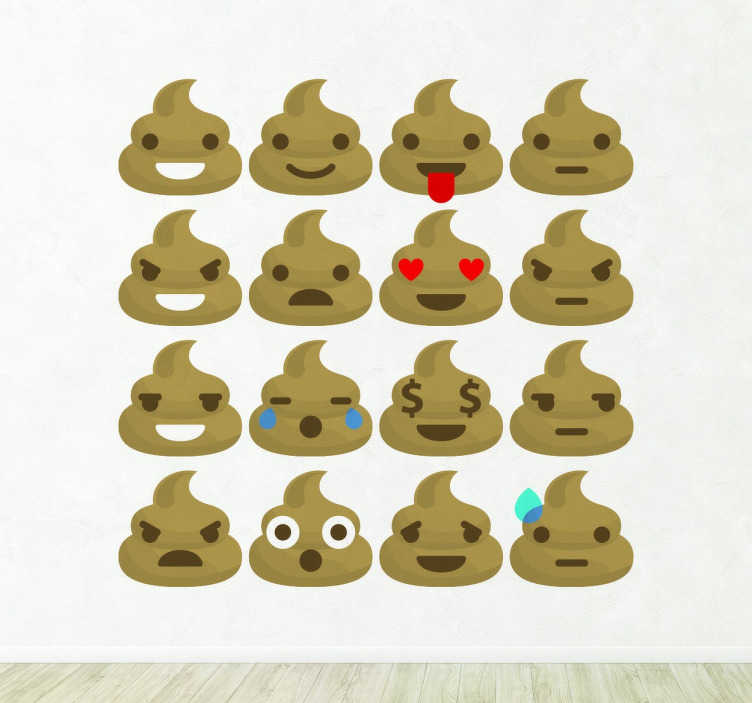 Tenstickers Whatsapp emoticons drollen smileys