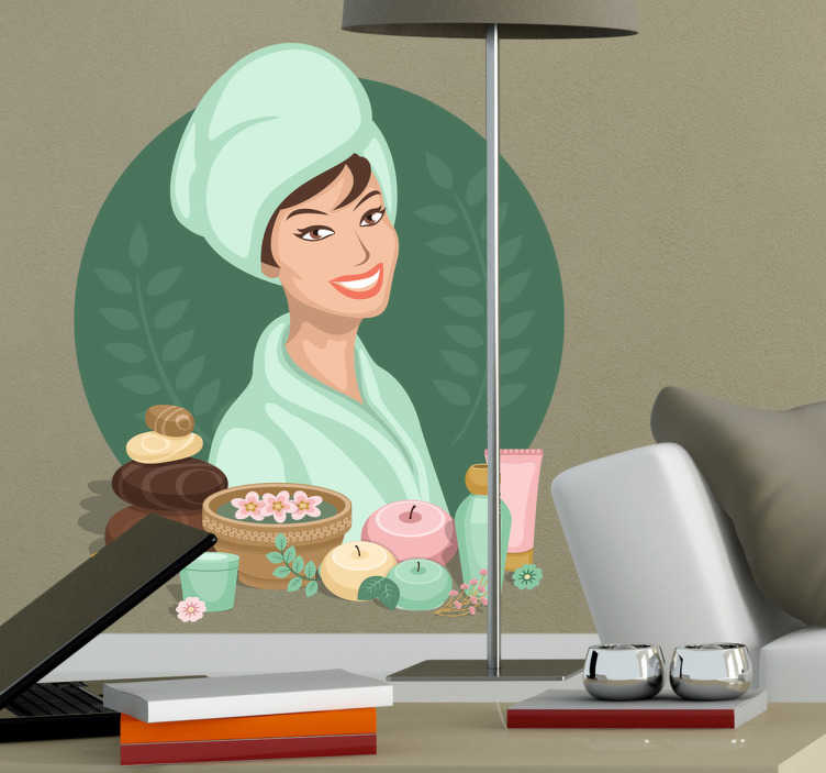 Tenstickers Muursticker Wellnes Spa