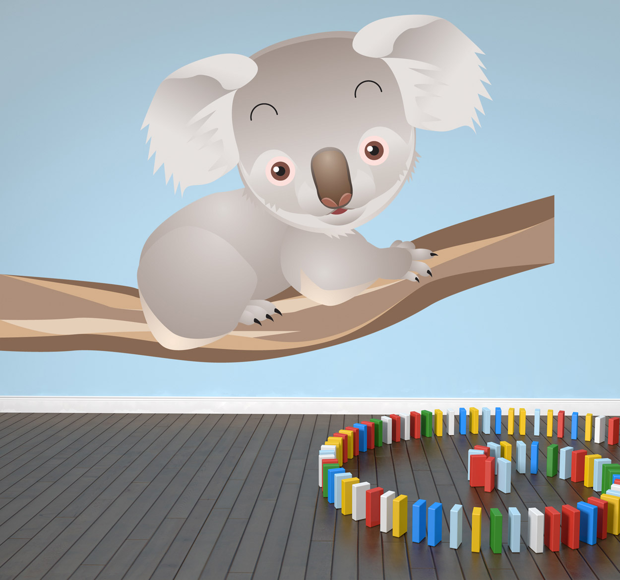 Tenstickers Sticker Koala in een boom