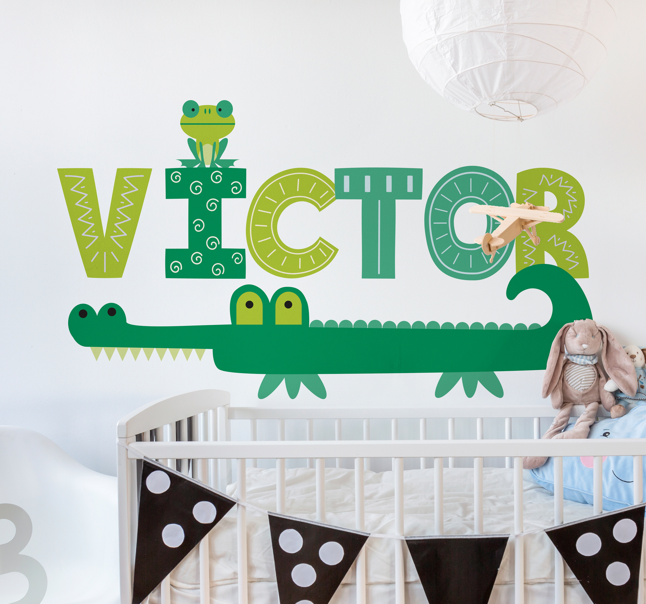 Tenstickers Wilde dieren stickers Op maat gemaakte krokodil