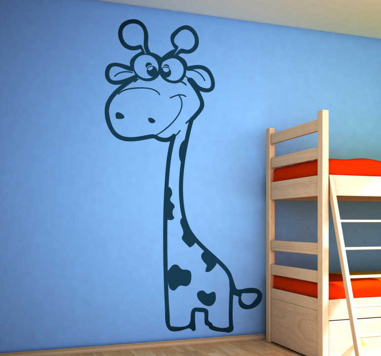 Tenstickers Sticker éénkleurig Giraffe