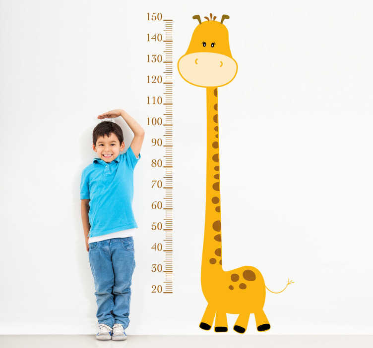 Tenstickers Sticker Groeimeter Giraffe