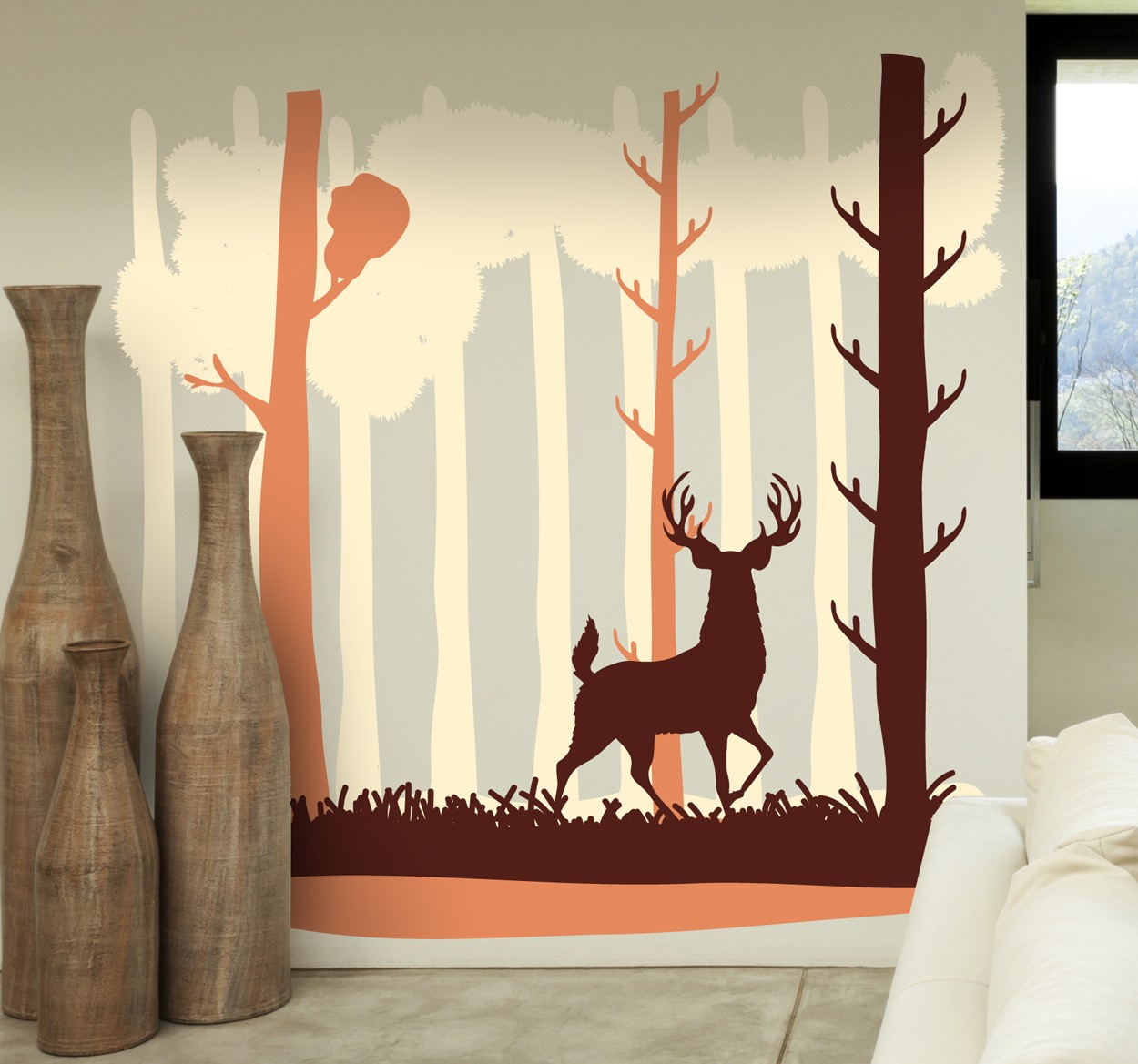 Tenstickers Decoratie Sticker Hert