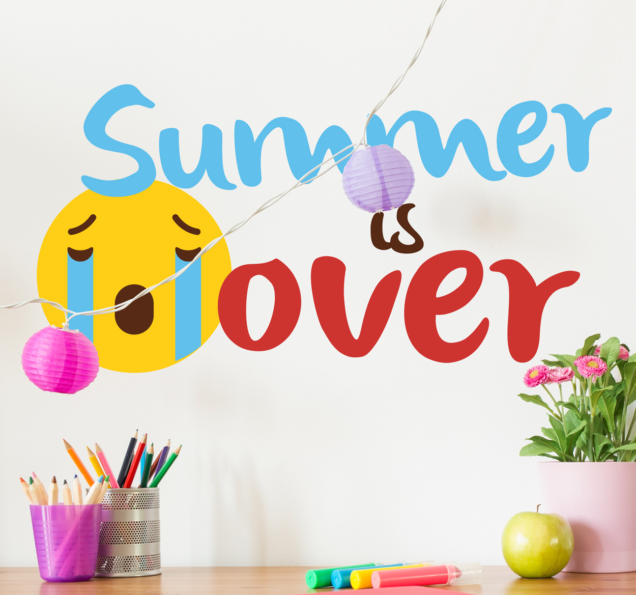 Tenstickers Muursticker Summer is Over