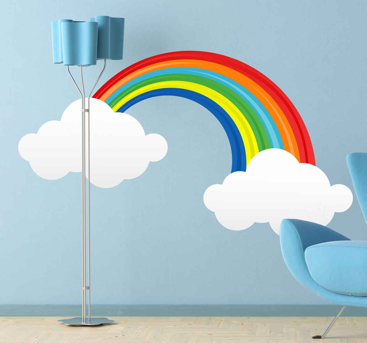 Tenstickers Muursticker kinderkamer regenboog
