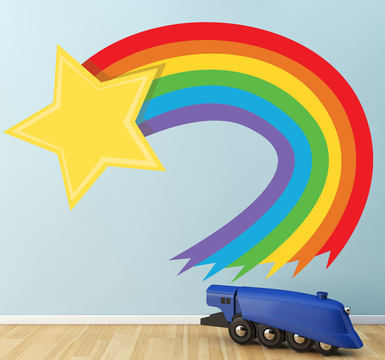 Tenstickers Regenboog ster sticker