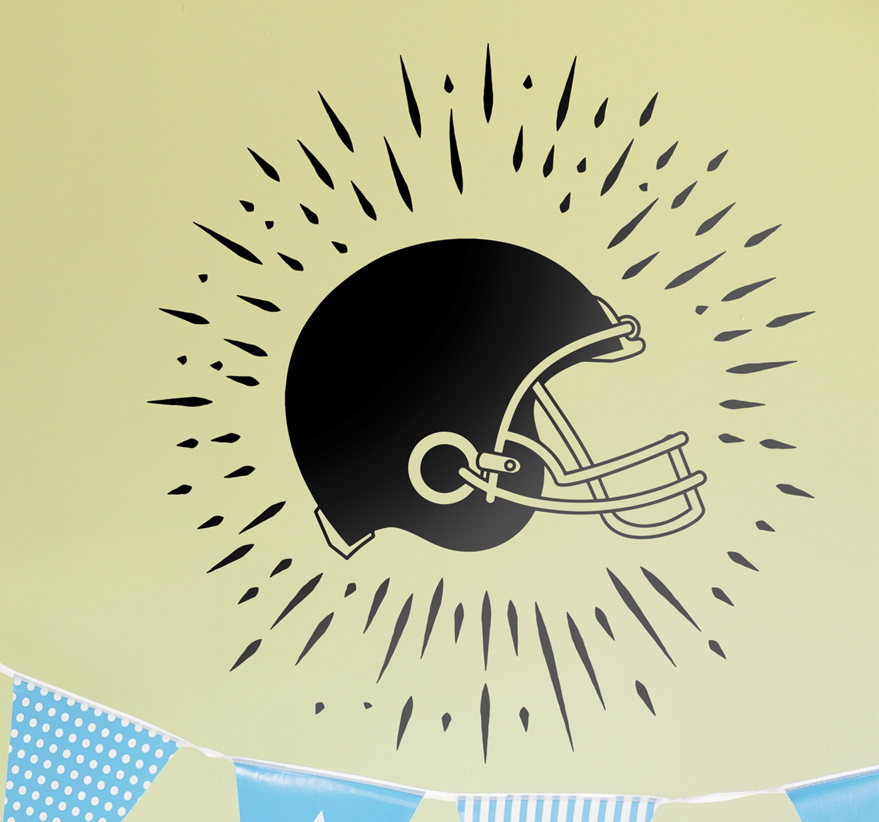 Tenstickers Sticker football sportkap