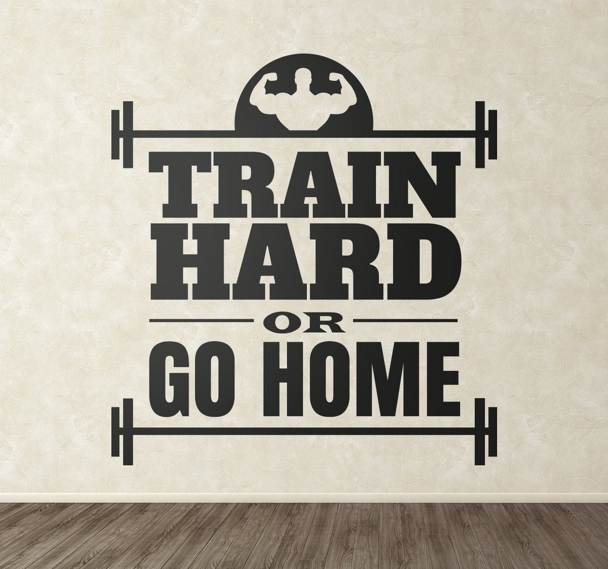 Tenstickers Muursticker sporten Train Hard
