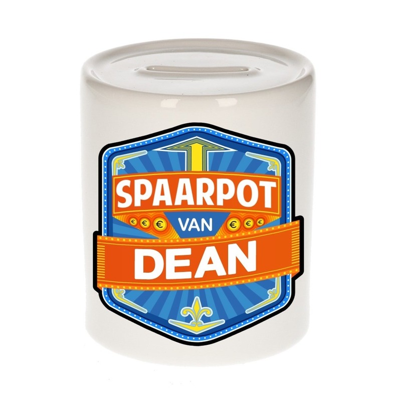 Bellatio Decorations Kinder spaarpot voor Dean -