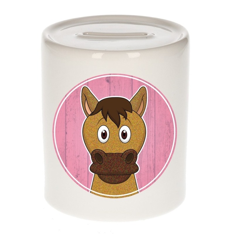 Bellatio Decorations Paarden spaarpot voor kinderen