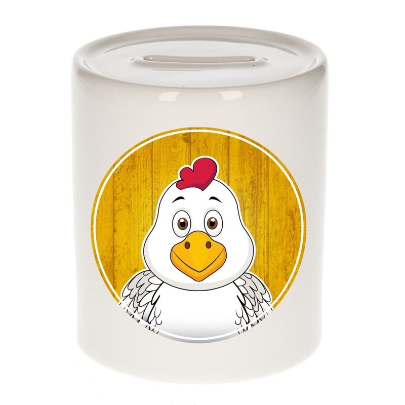 Bellatio Decorations Kippen spaarpot voor kinderen