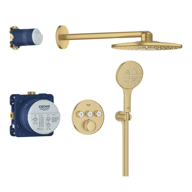 Grohe Grohtherm smartcontrol Perfect showerset cool sunrise geborsteld 34863gn0