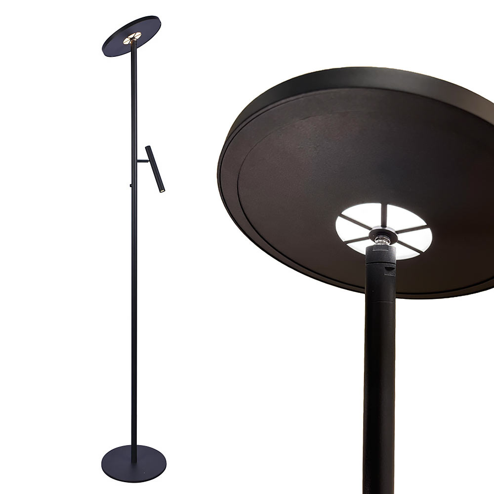 Freelight Vloerlamp Stanza 2 lichts H 180 cm zwart