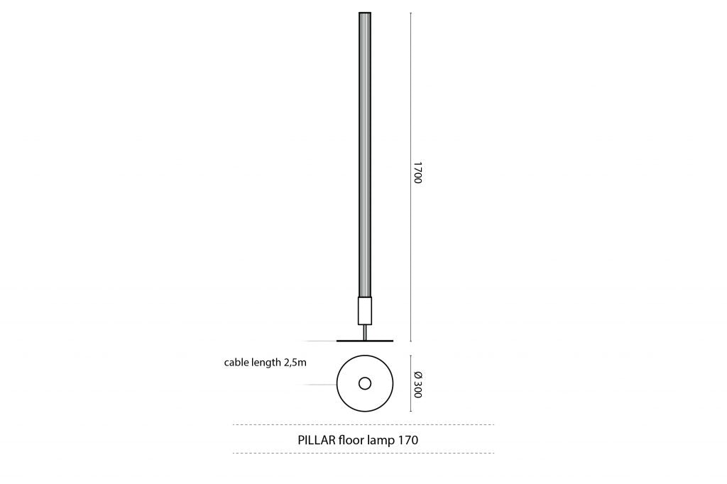 JSPR  Pillar 170 vloerlamp
