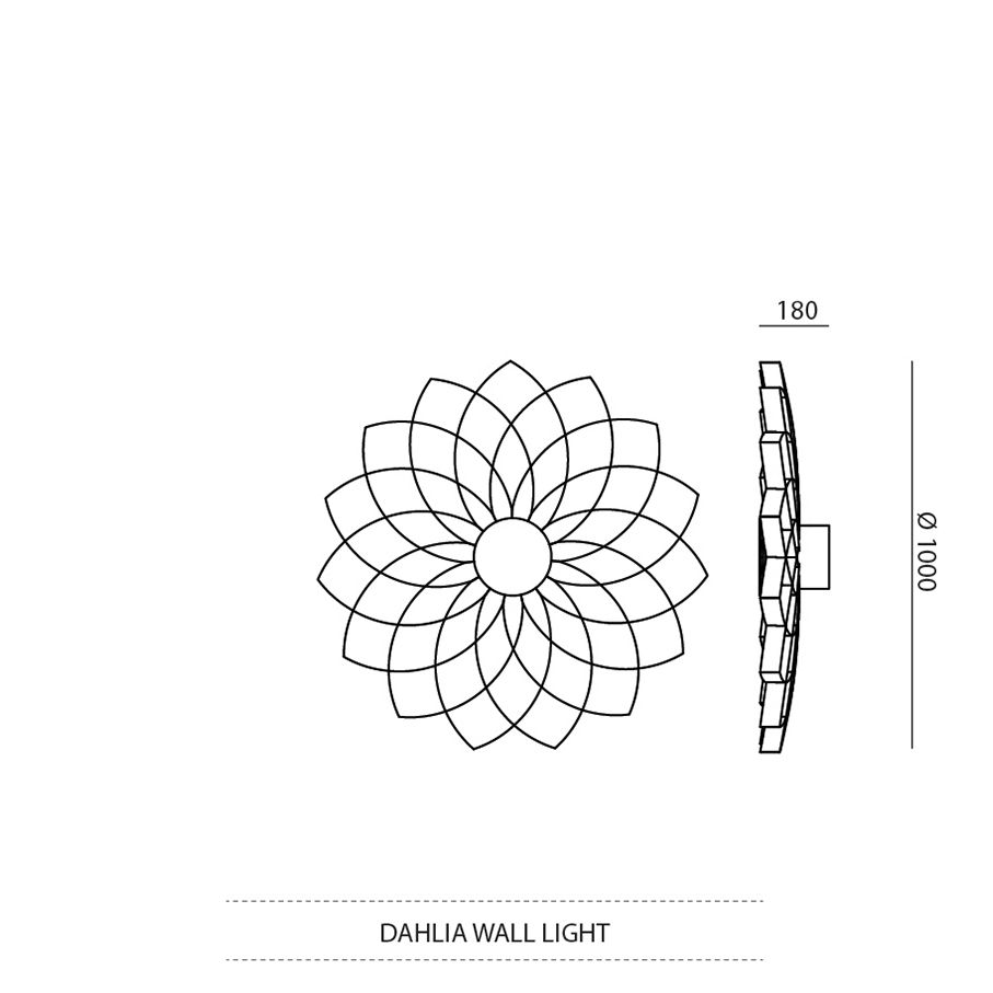 JSPR  Dahlia wandlamp