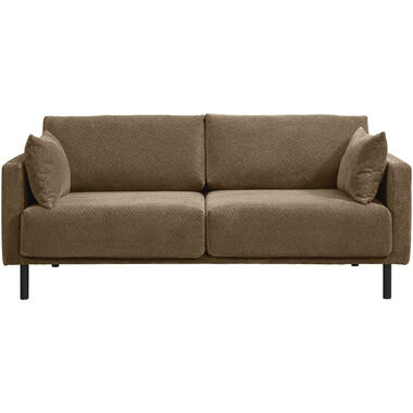 Leen Bakker Bank Siem 2,5-zits - stof Egon - bruin