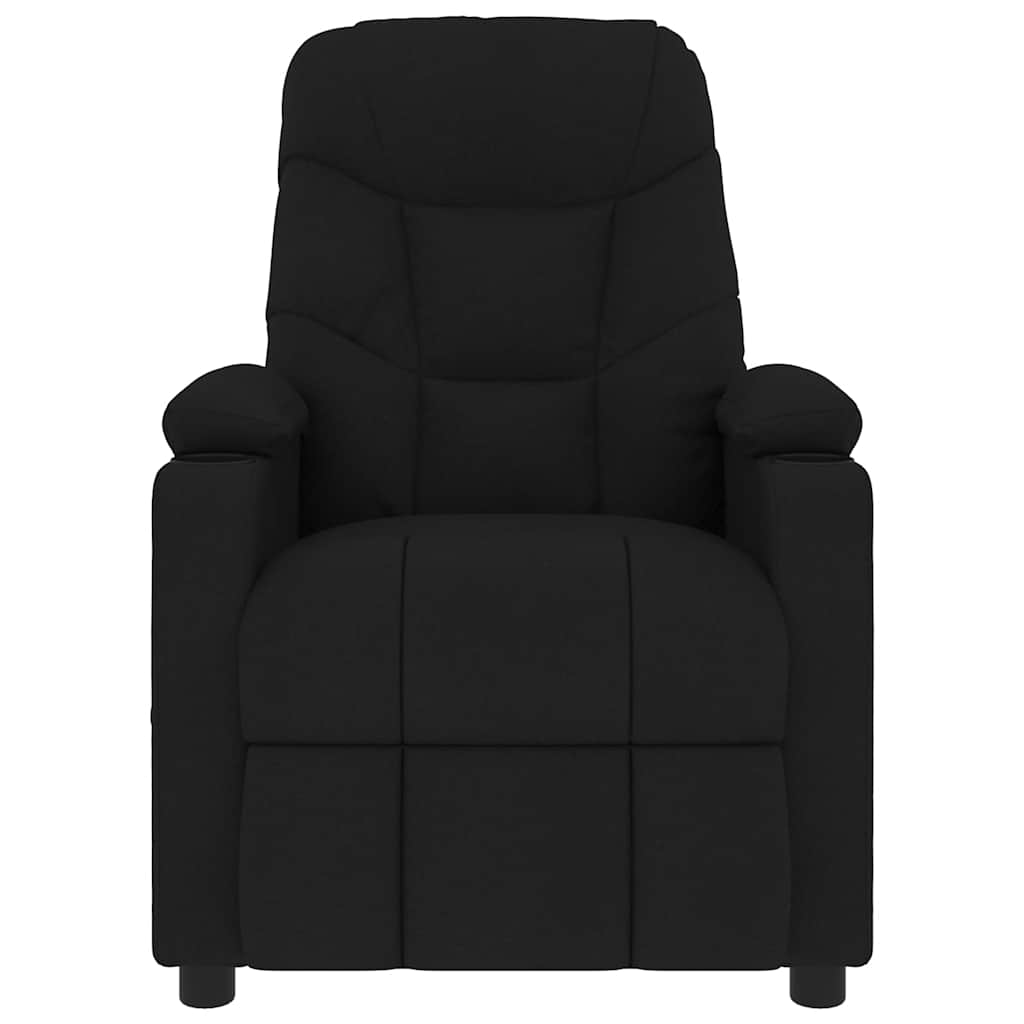 vidaXL Massagestoel stof zwart