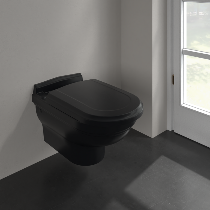 Villeroy & Boch Hommage hangend toilet CeramicPlus zwart mat
