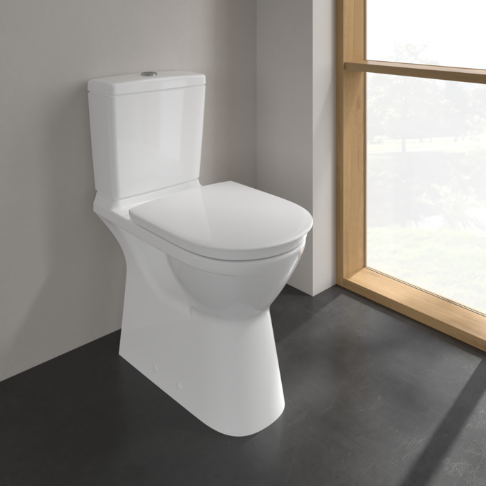 Villeroy & Boch ViCare randloos duoblok toilet CeramicPlus met AntiBac wit glans