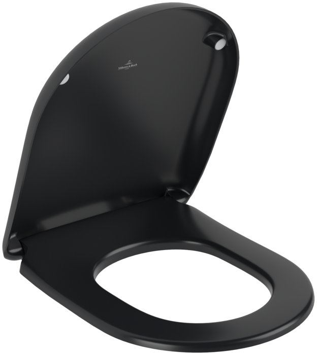 Villeroy & Boch Antao softclose toiletzitting met quick release zwart mat