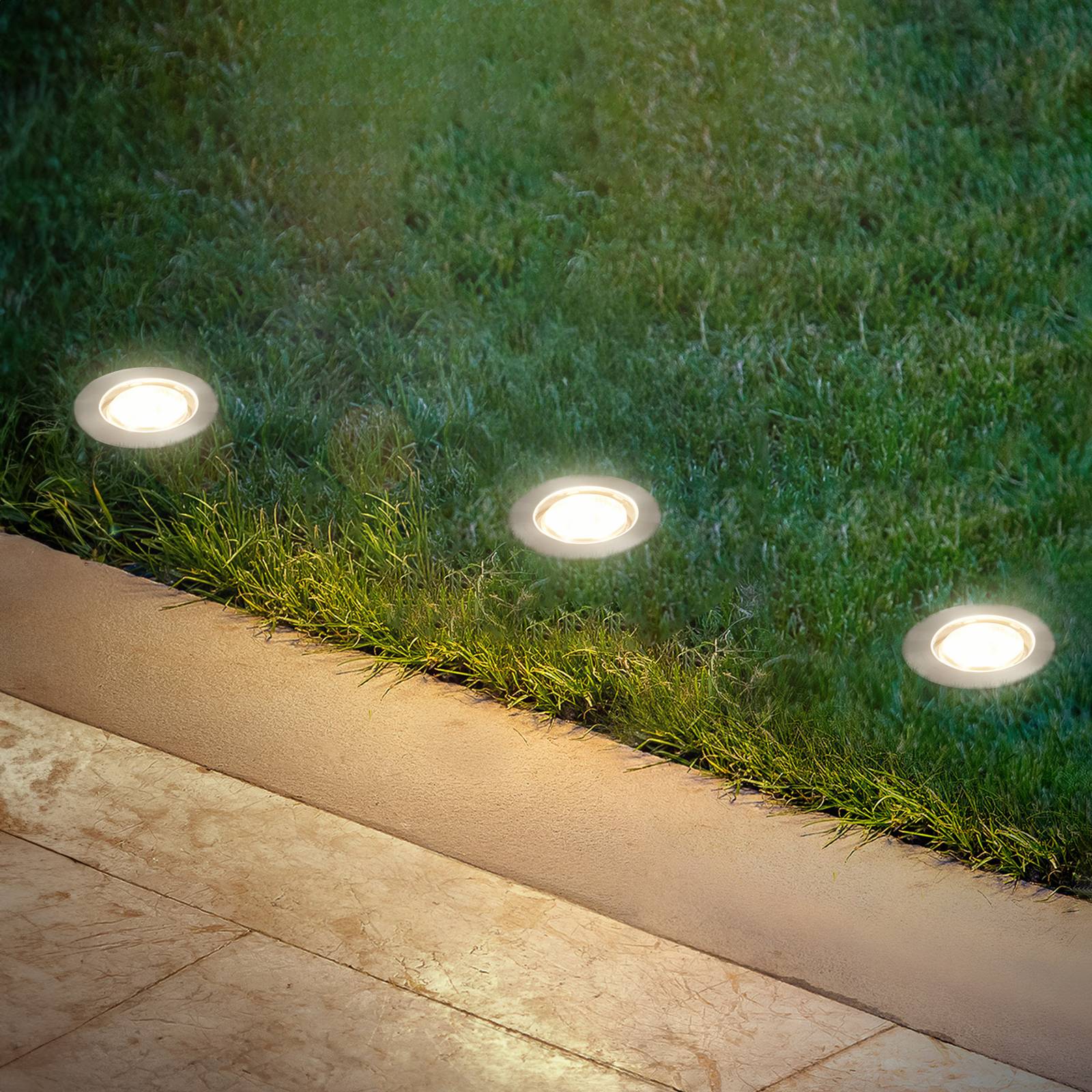 Briloner LED inbouwspot 3915032 IP67 12V 3x verlenging 4,5cm roestvrij staal