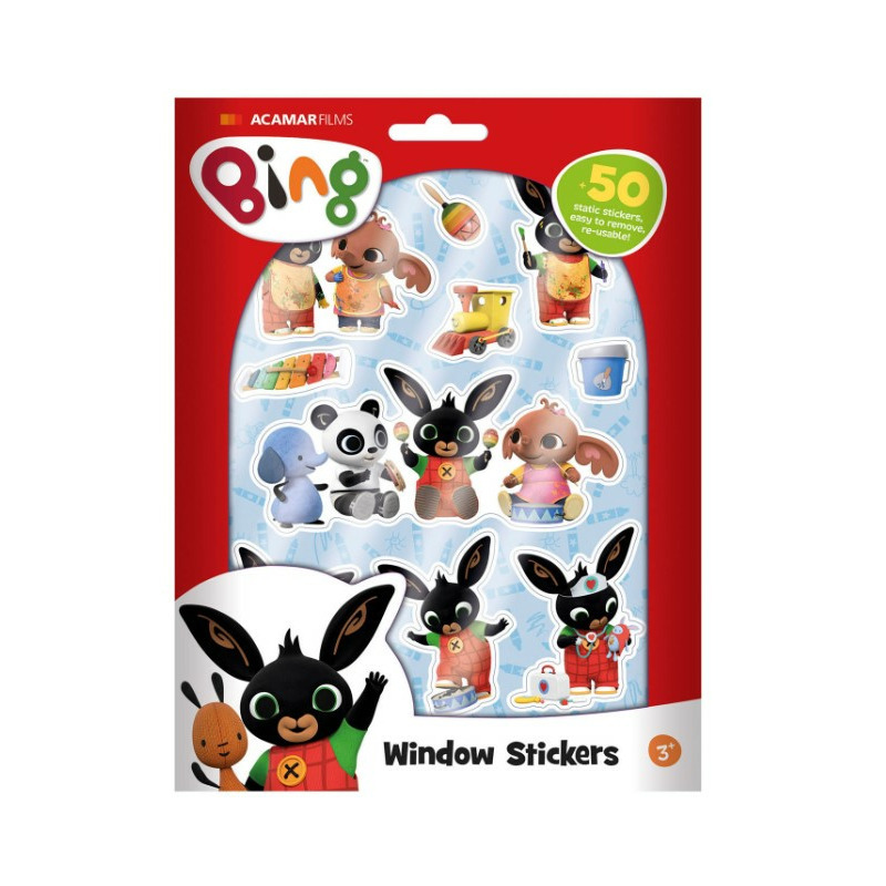 Totum Auto raamstickers - 45 stuks - Bing - voor kinderen