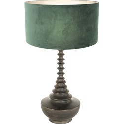 Steinhauer Unieke tafellamp Bois met groene kap 3762ZW