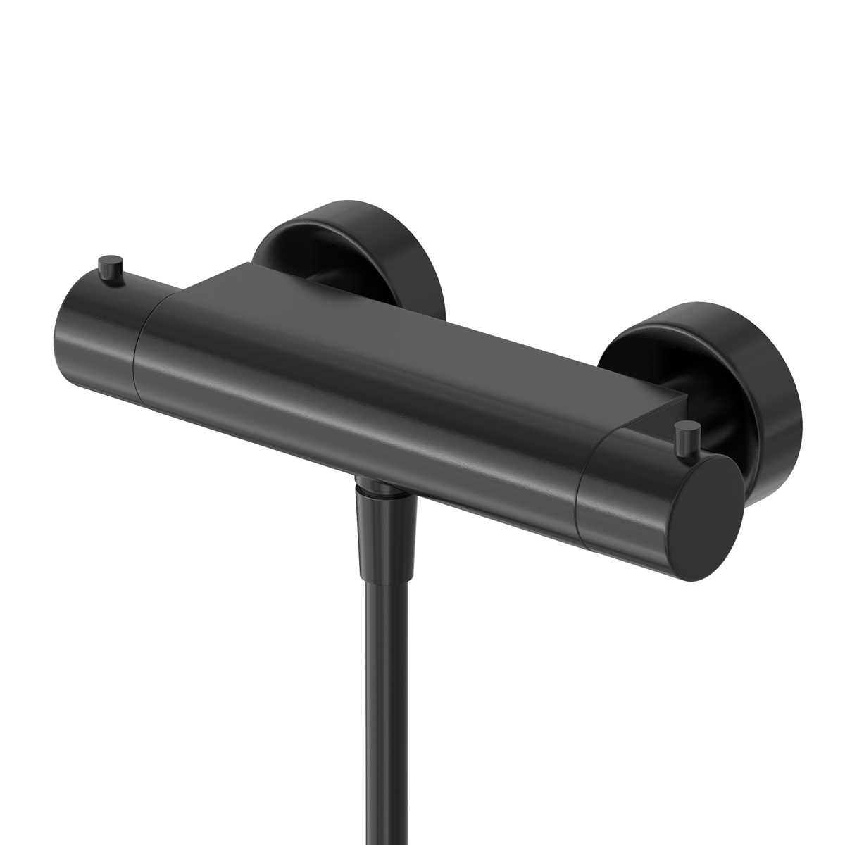 Hotbath Cobber thermostatische douchekraan geborsteld zwart PVD
