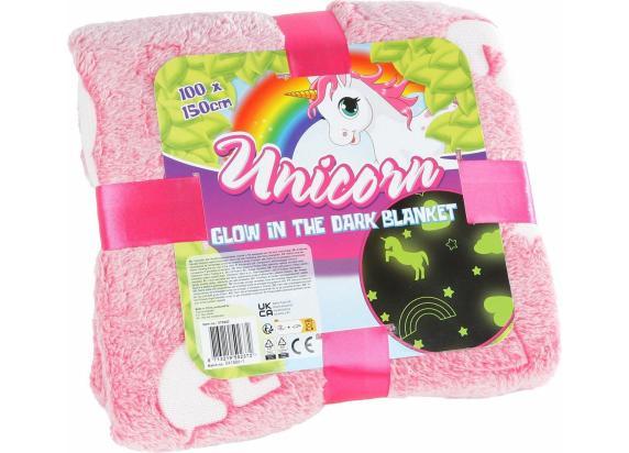 Unicorn plaid Glow In The Dark 100x150cm