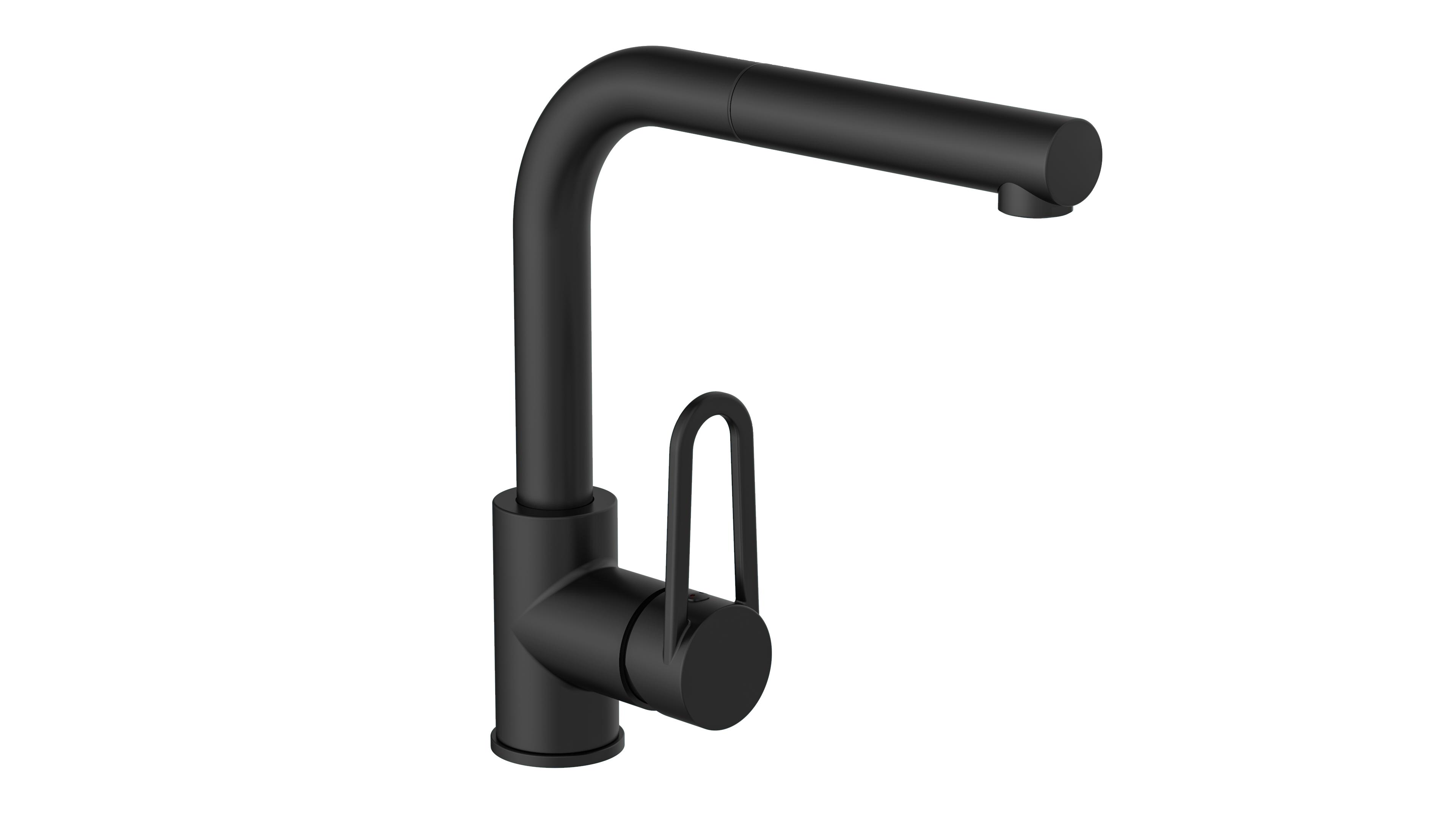 Schütte Gootsteen kraan Design met sproeikop, uittrekbaar, draaibaar, hoge druk