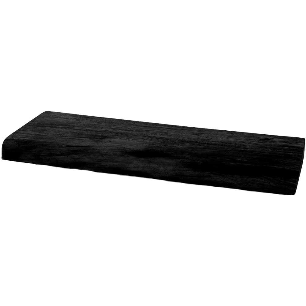 Het Steigerhouthuis Wandplank Pure Zwart Mangohout 120 cm