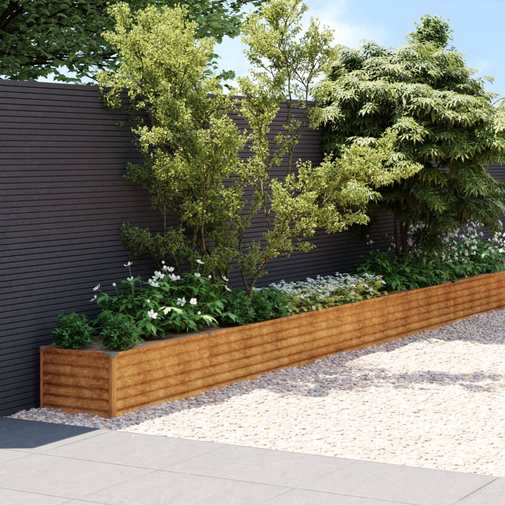 VidaXL Plantenbak verhoogd 770x50x36 cm cortenstaal