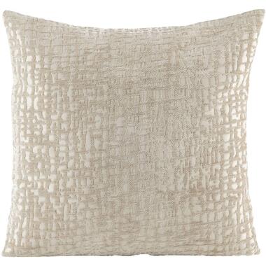 Leen Bakker Sierkussenhoes Kiran - taupe - 45x45 cm