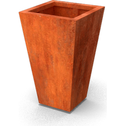 Geroba vaasvormige plantenbak Vaso B3 500x500x800mm - Cortenstaal