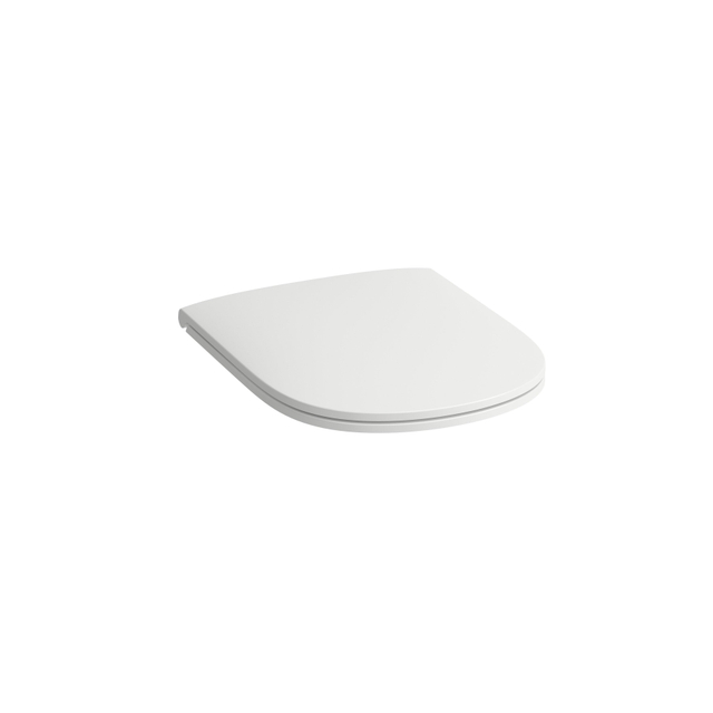 Laufen Lua closetzitting 36.7x44.6x4.6cm met quickrelease en softlose zitting inclusief deksel RVS bevestiging Duroplast Wit h8910830000001