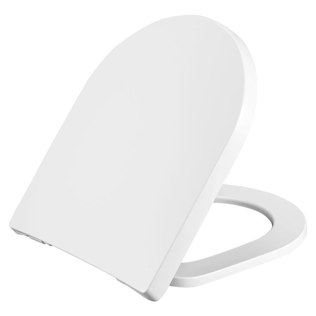 Pressalit Comfort D2 closetzitting - 50x40x36.8cm - softclose & quickrelease - scharniermodel DK3 - polygiene - wit 1050011-dk3999