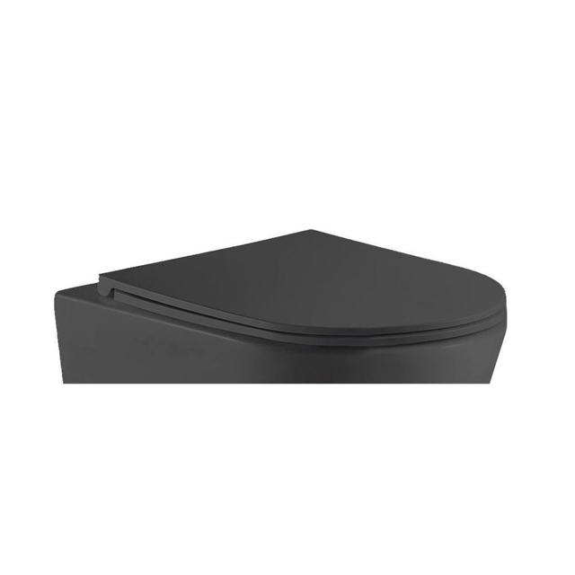 QeramiQ Cyclone Zitting - softclose - quickrelease - mat zwart A13 UFseat matt black