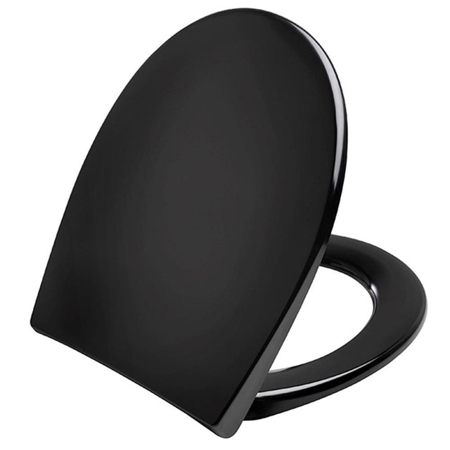 Pressalit Scandinavia Plus closetzitting met softclose en lift off zwart 758001-d05999