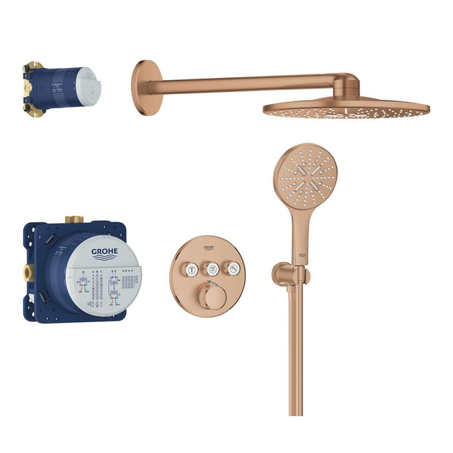 Grohe Grohtherm smartcontrol Perfect showerset warm sunset geborsteld 34863dl0