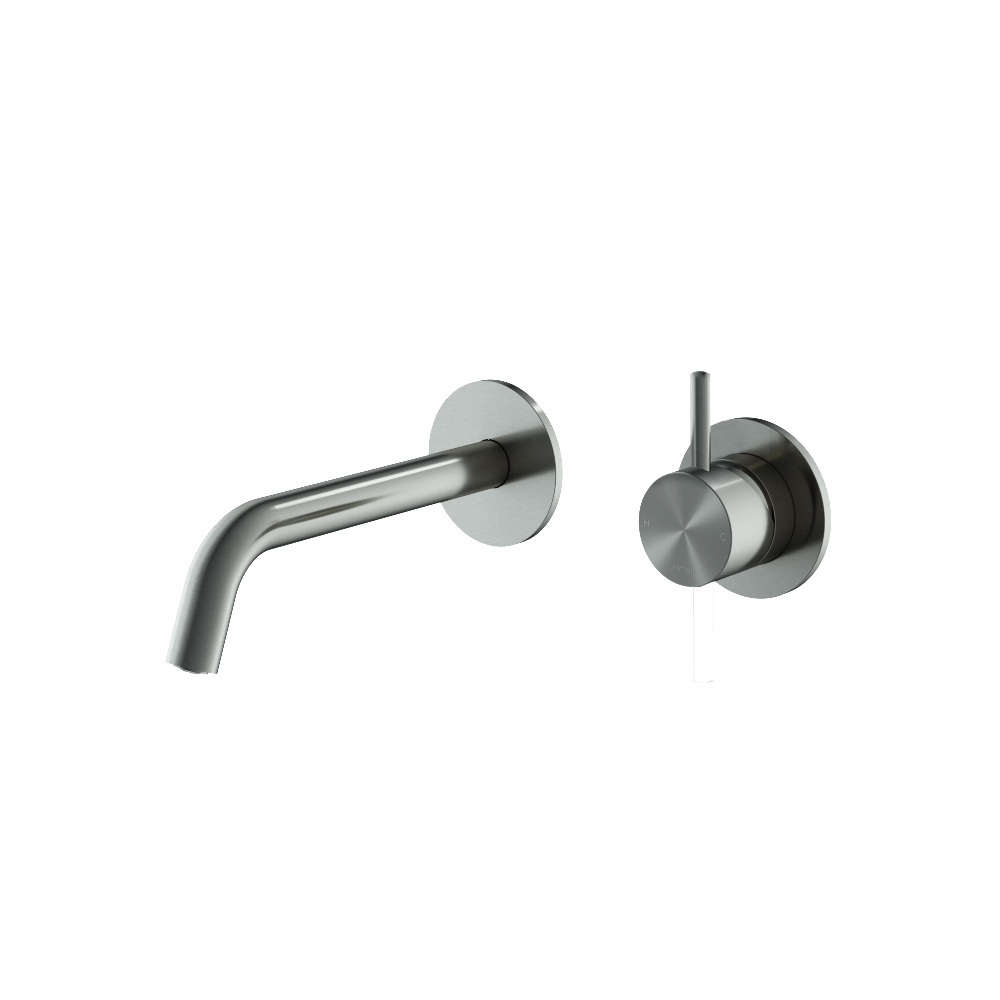 Hotbath Archie afbouwdeel voor inbouw wastafelmengkraan met 18cm uitloop geborsteld gunmetal PVD